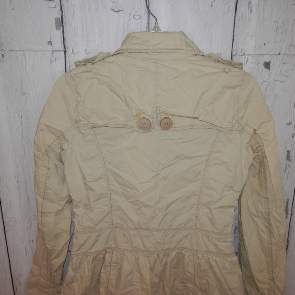Free People Size 4 Trench Coat Tunic Jacket Shirt - Picture 8 of 8